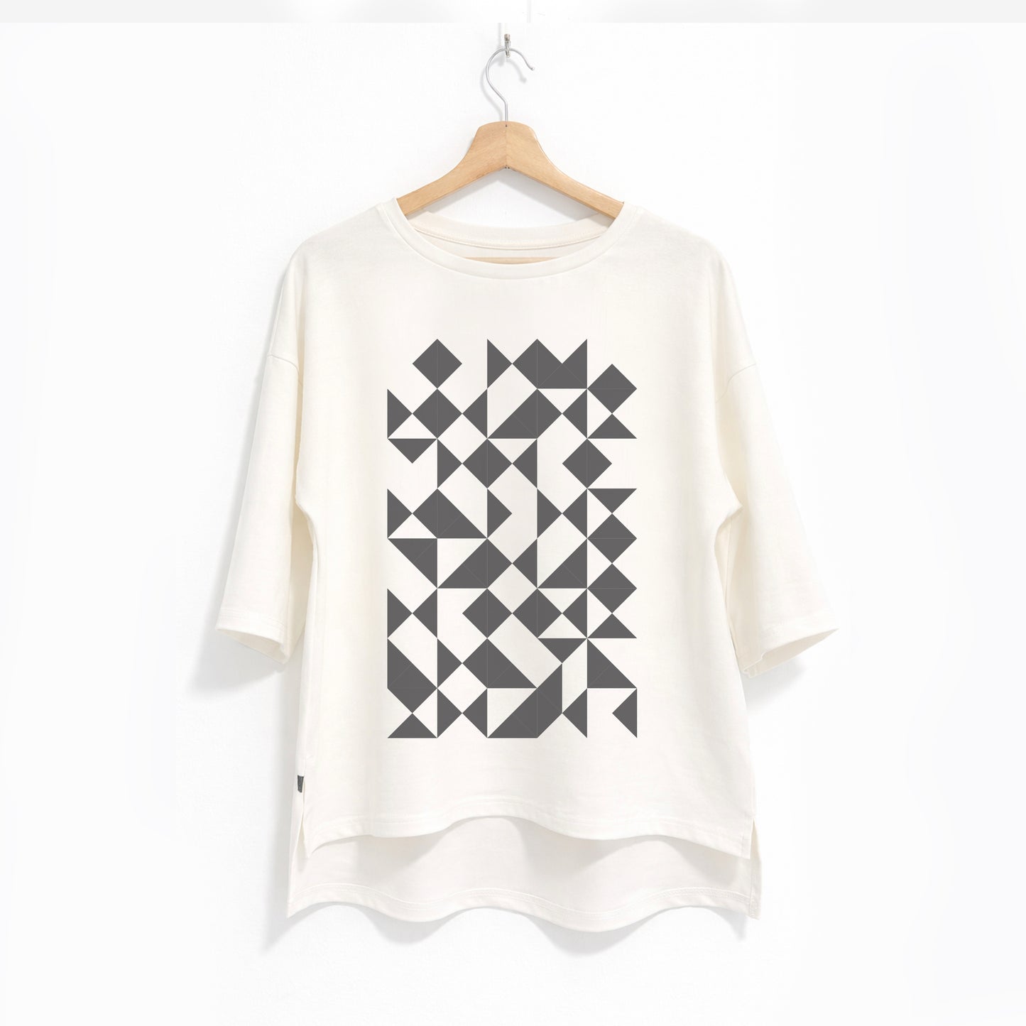 Oversized majica "Origami", bela