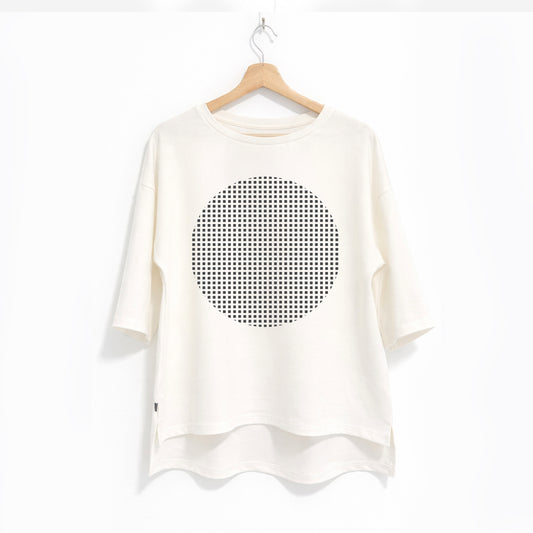 Oversized majica "Skup", bela