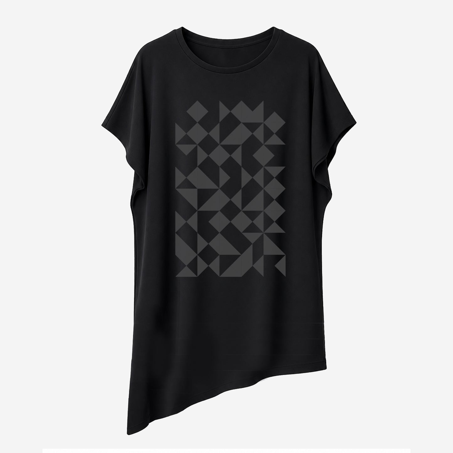 Tunika ukoso "Origami", crna