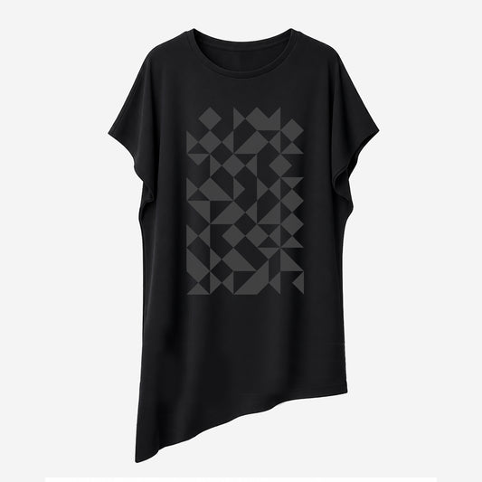 Tunika ukoso "Origami", crna